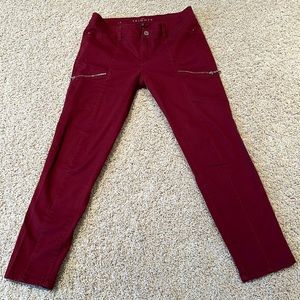NWOT - White House Black Market Red Ankle Jeans